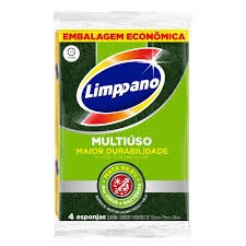 ESPONJA MULTIUSO COM 4 UNID