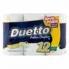 PAPEL HIGIÊNICO DUETTO FOLHA DUPLA